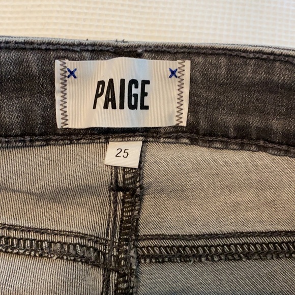 Woman’s Paige Verdugo ultra Skinny size 25 Gray - Picture 6 of 14